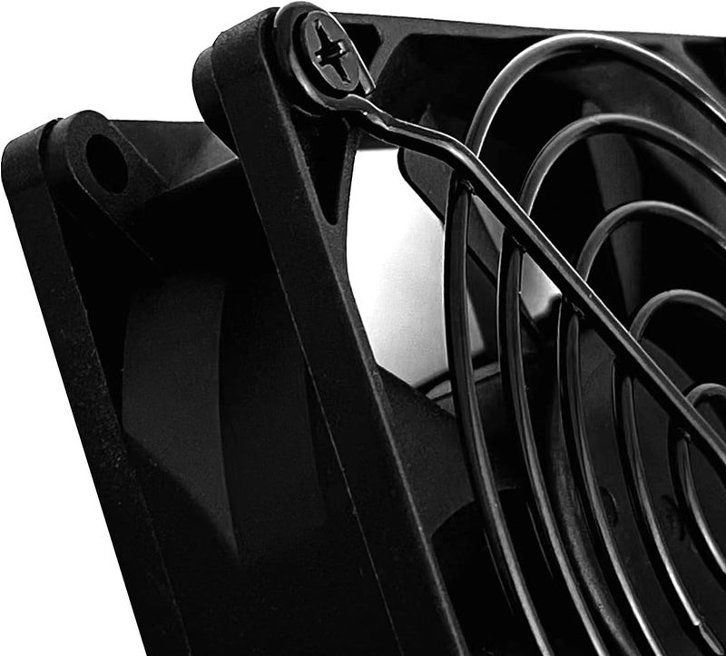 DVUIYYL 4 PCS 80mm Fan Grill pc 80mm Fan Bracket Grill (Black) - Image 3